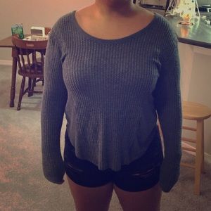 Grey long sleeve shirt